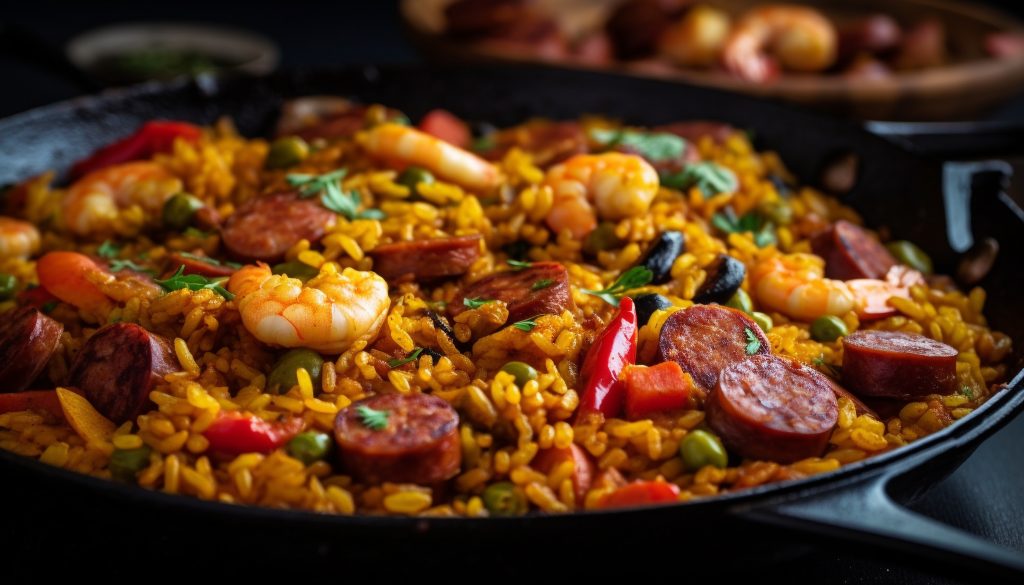 paella réalisée par La Vraie Paëlla à Rouen